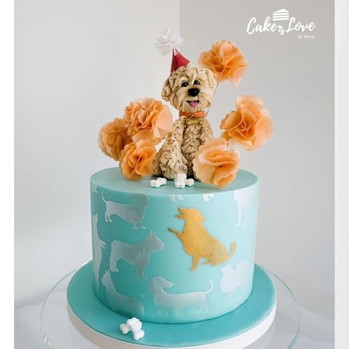 Dog Pattern Large Cake and Baking Decorating Stencil