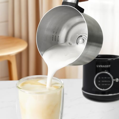 Milk Frother Warmer 3in1 Electric Milk Steamer Stainless Steel Foam Maker