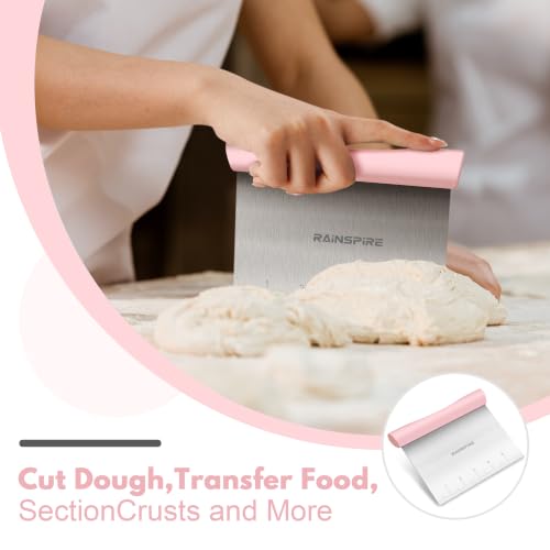 Multi Purpose Stainless Steel Bench Scraper Dough Blender & Pastry Cutter