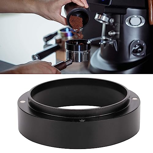 Dosing Rings Aluminum Coffee Powder Dosing Rings Funnel with Magnetic Replacement Coffee Maker Accessory Black
