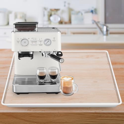 Silicone Coffee Maker Mat with Lip for Countertops