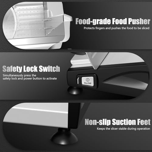 Meat Slicer Two 7.5” Stainless Steel Blades