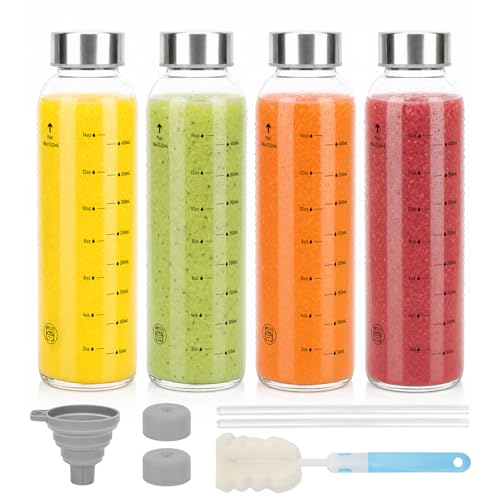 Clear Glass Bottles with Lids