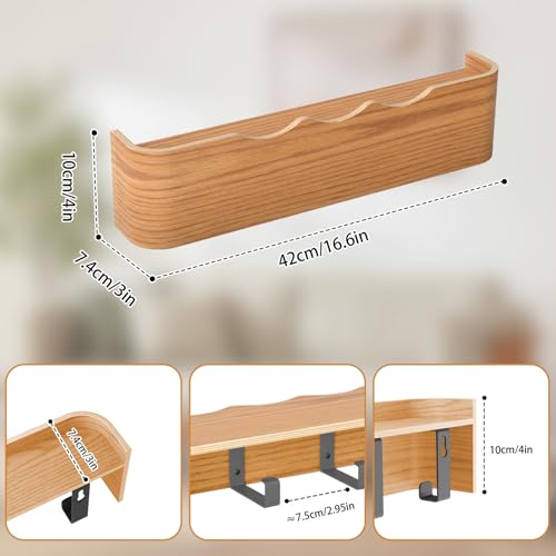 Wall Mounted Coat Rack with Shelf
