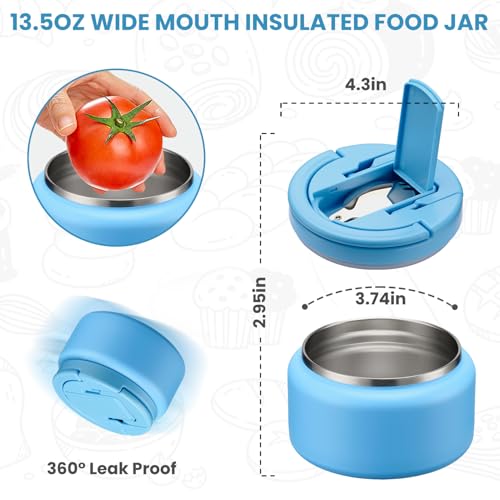 13.5oz Vacuum Insulated Soup Thermo for Hot Food