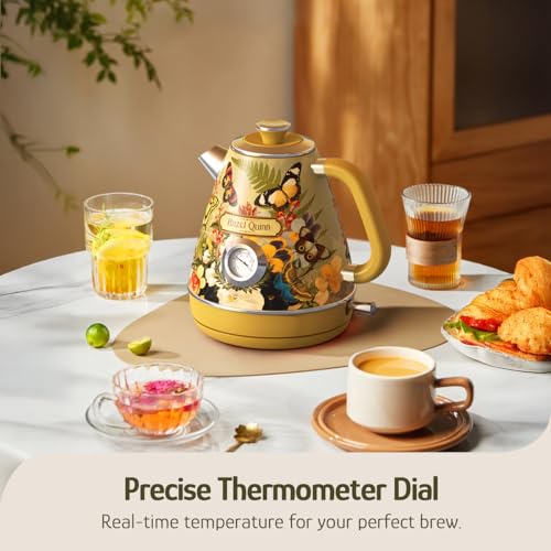 X Eduardo Recife Retro Electric Kettle with Thermometer
