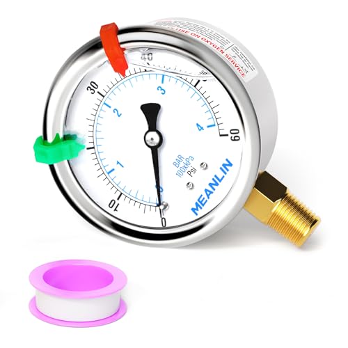 0~60Psi Liquid Filled Pressure Gauge 1