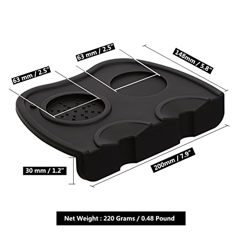 Coffee Tamper Mat Silicone Corner Tamping Mat