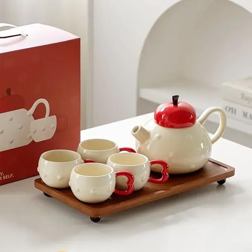 Apple themed Modern Tea Set