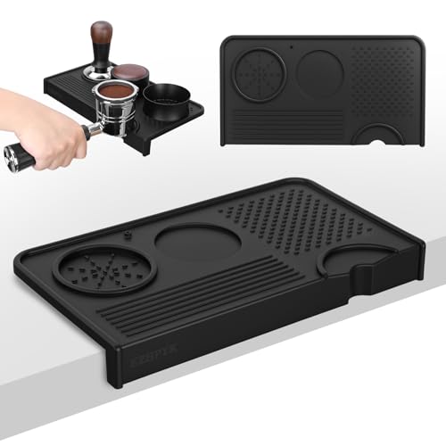 Silicone Espresso Tamping Mat for Counter Coffee Tamper Mat Black