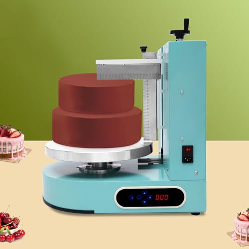 Cake Decorating Coating Machine Cream Spreading Automatic Frosting Turntable with Graduated Scraper for 4