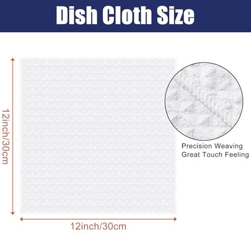 Microfiber Waffle Weave Kitchen Dish Cloths (8 Count)