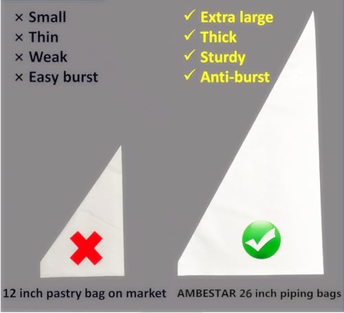 XXL 26in Pastry Bags Disposable