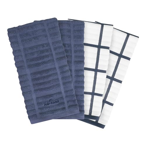 Solid & Coordinate Kitchen Towels (4 Count)