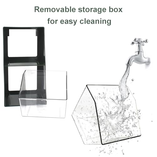 Coffee Pod Storage with 2 Large Capacity Basket K Cup Holder Countertop Organizer for Creamer Keuring Espresso Capsule Plastic Tea Bag Organizer Green
