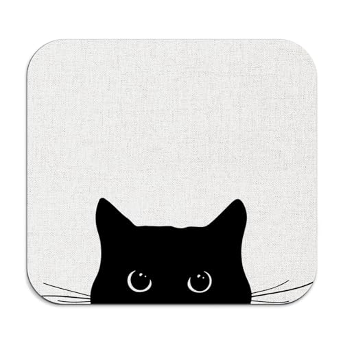 Black Cat Dish Drying Mat