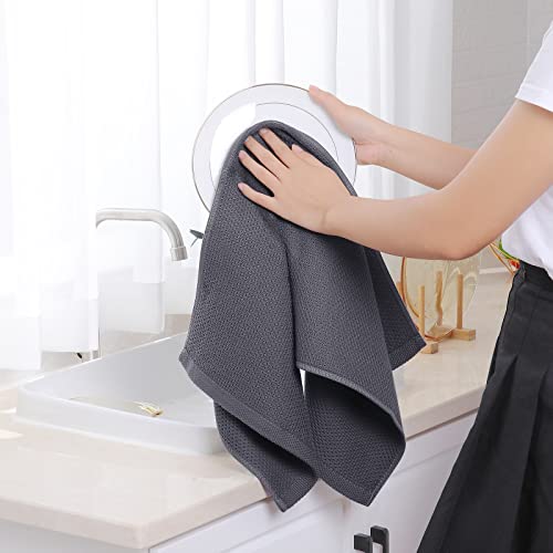 100% Cotton Waffle Weave Kitchen Dish Towels 6 (6 Count)