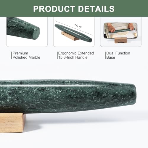 Natural Marble Rolling Pin for Baking