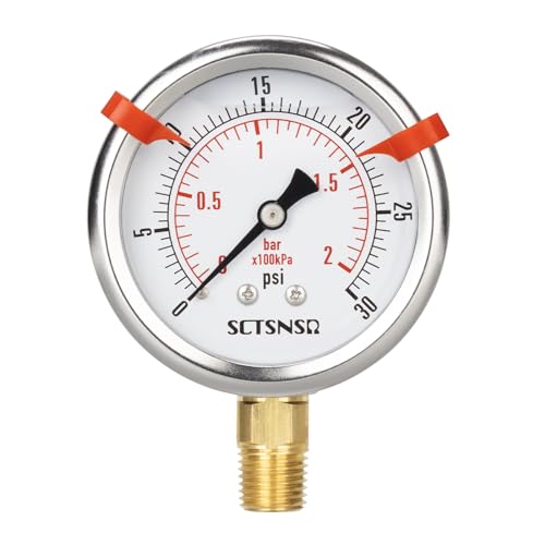 0 to 30 Psi Pressure Gauge