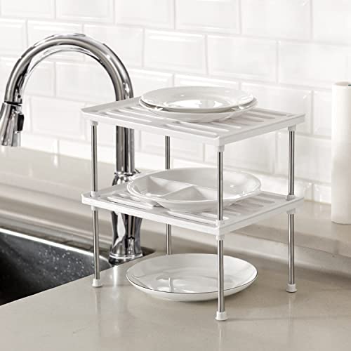 Stackable Kitchen Cabinet Organizer Set of 2 (2 Count)