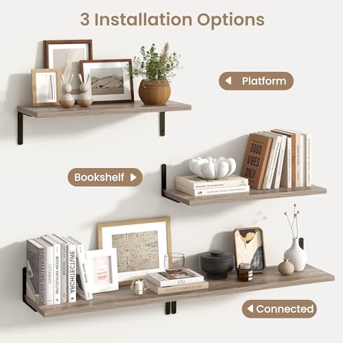 Deep Floating Shelves (2 Count)