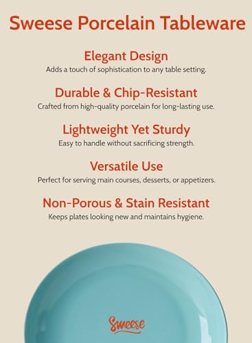 Porcelain Dinner Plates (6 Count)