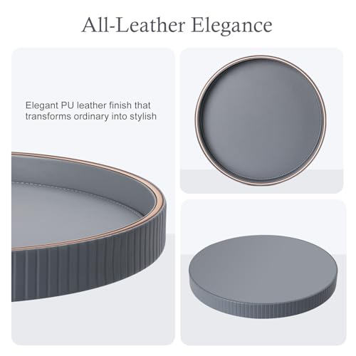 12" Round Coffee Table Tray for Home Decor