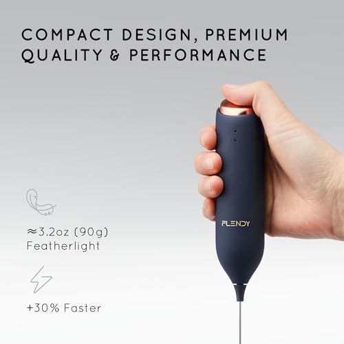 Rechargeable Milk Frother Handheld with Charging Stand