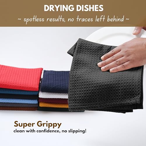 Cotton Kitchen Towel with Hanging Loop 16x26 inches (4 Count)