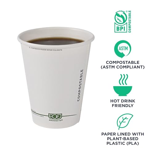 GreenStripe Disposable Paper Hot Cups (1000 Count)