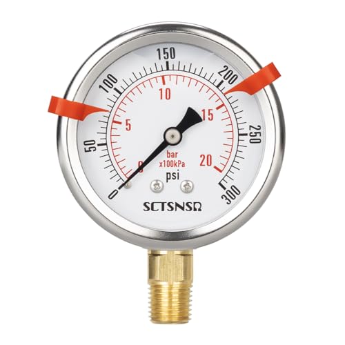 0 to 300 Psi Pressure Gauge