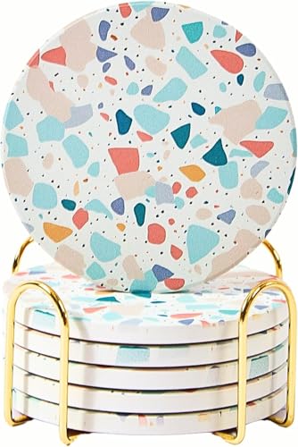Terrazzo Coasters Set of 6 (6 Count)
