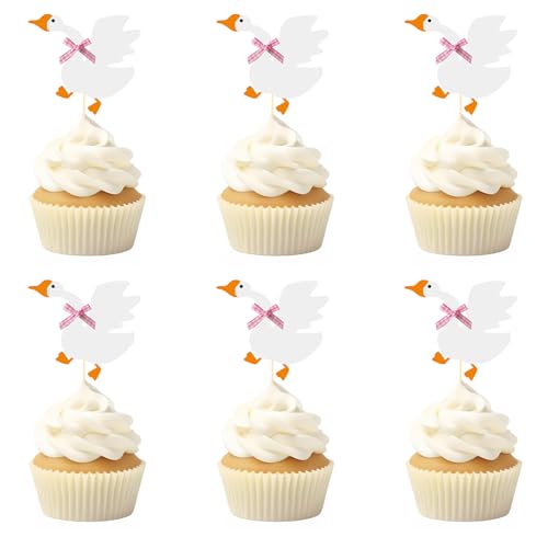 12PCS Silly Goose Cupcake Toppers