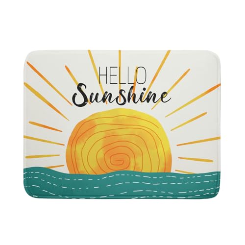Summer Seaside Sunset over Sea Dish Drying Mat for Kitchen Counter