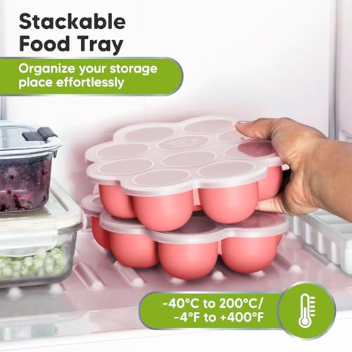 Silicone Food Freezer Trays with Lid