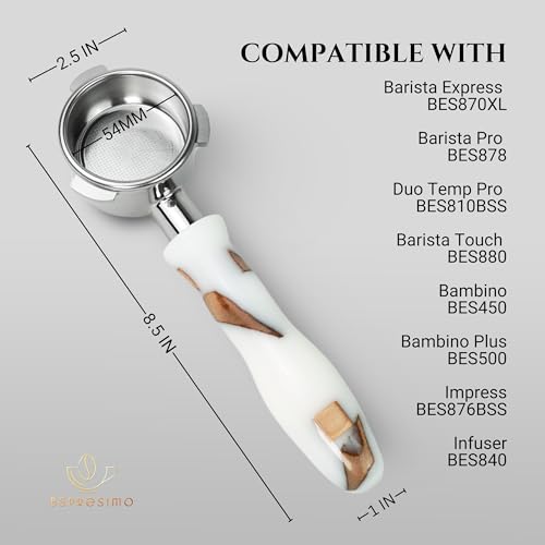 54mm Bottomless Portafilter Modern Handle