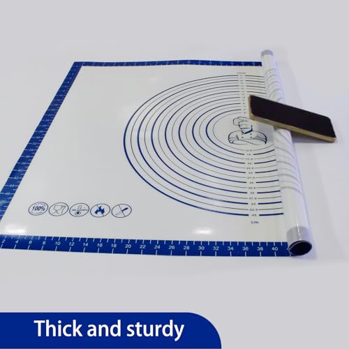 Pastry Dough Mat Silicone Baking Mats for Rolling Out Dough