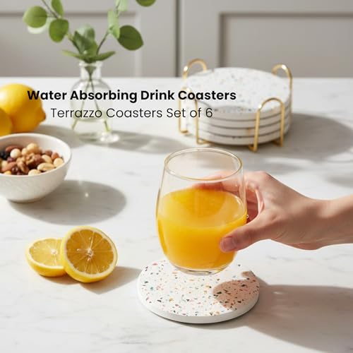 Terrazzo Coasters Set of 6 (6 Count)