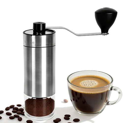 Mini Manual Coffee Grinder With 40 Adjustable Settings