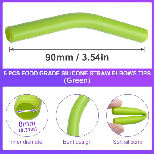 6Pcs Metal Straw Silicone Tips 5