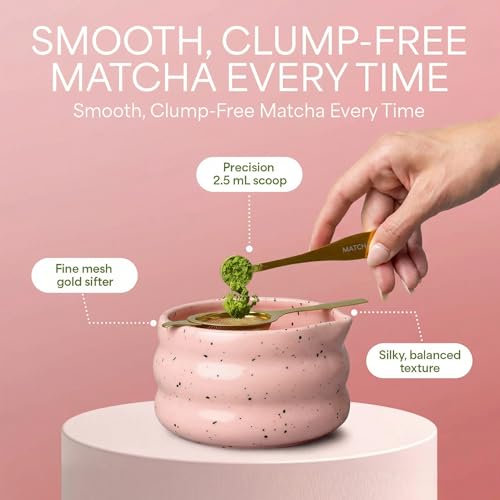 Matcha Whisk Set With Ceramic Matcha Bowl (9 Count)