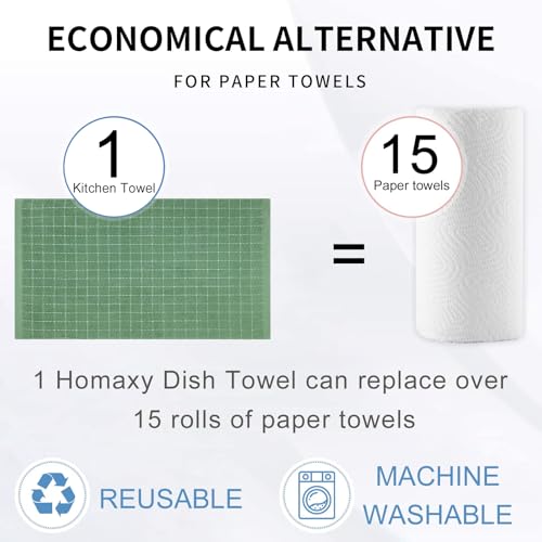 100% Cotton Terry Kitchen Towels (8 Count)