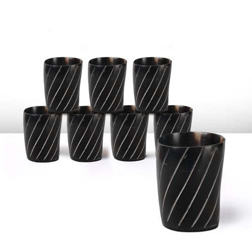 Viking Horn Shot Glasses Set of 8 (8 Count)