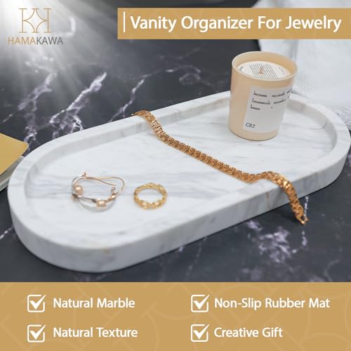 Oval Bathroom Vanity Tray