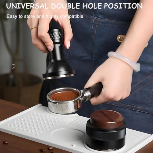 Espresso Tamping Mat with Portafilter Slot