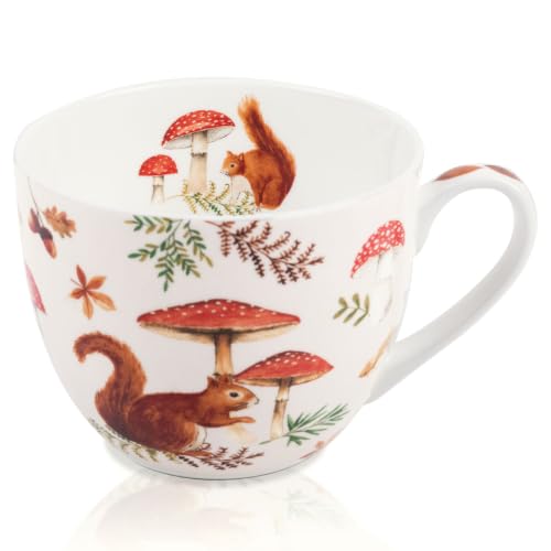 Autumn Squirrel Hug Mug