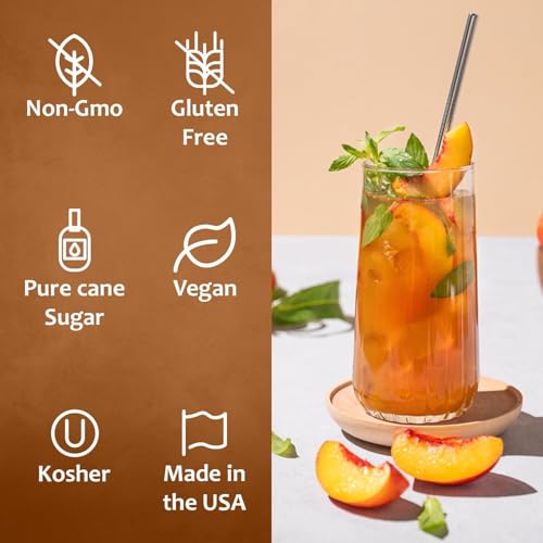 Peach Syrup Flavored Syrup for Cocktails (25.4 Fl Oz)
