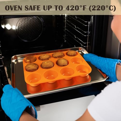 12 Cups Silicone Mini Muffin Pan Set (2 Count)