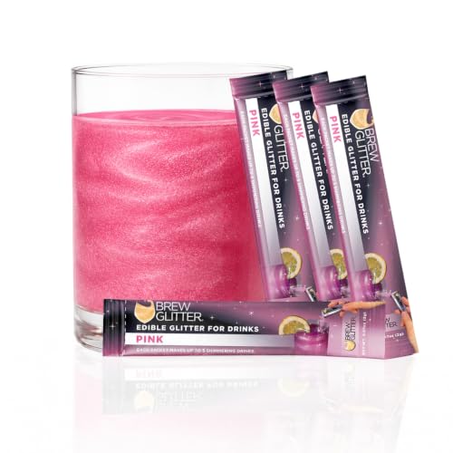 Brew Glitter Pink Edible Drink Glitter (4 Count)