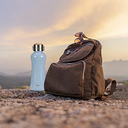 Mini Vacuum Insulated Water Bottle With Bamboo Lid